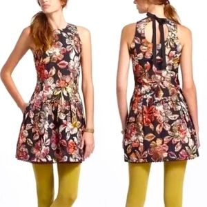 Leifsdottir for Anthropologie metallic cocktail dress